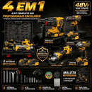 Kit Ferramentas 4 em 1 - Ideal para Reformas Residenciais e Reparos Domésticos